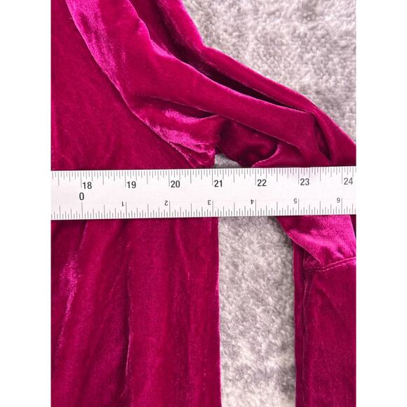 Anthropologie Jacket Medium Womens Velvet Tulip Hem Blazer - Picture 4 of 8